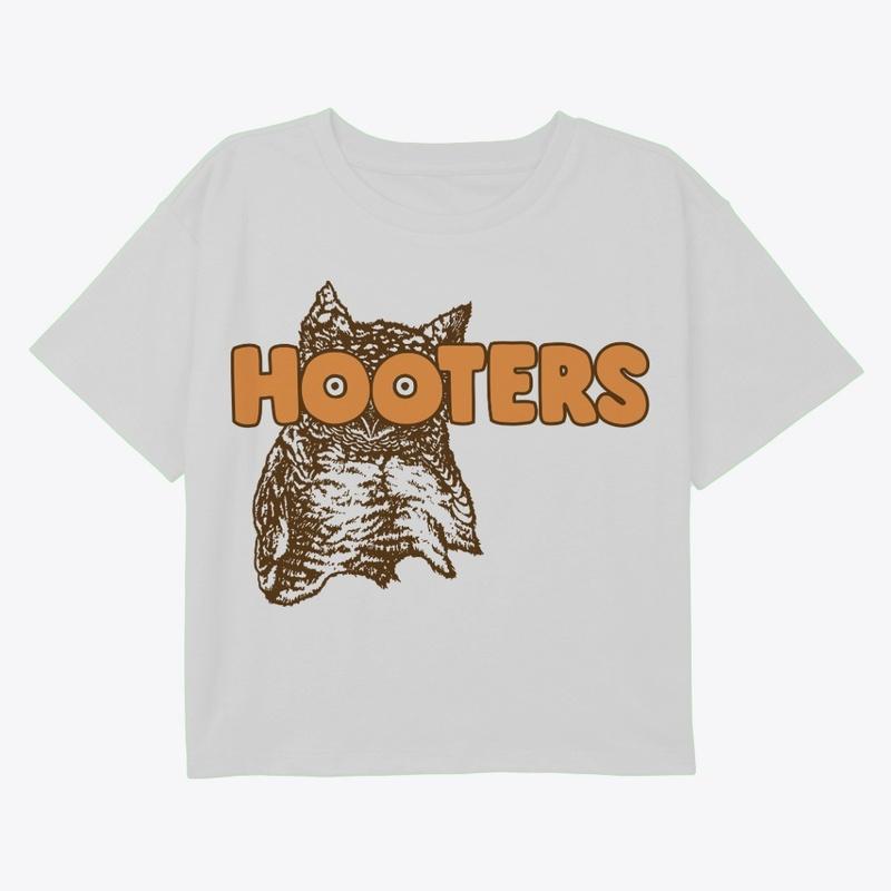 Hooters Women's Crop - White 