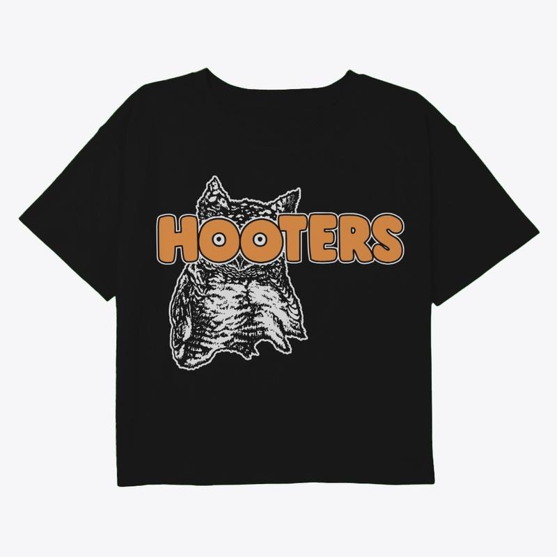 Hooters Women's Crop - Black 